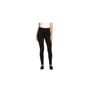 Max & Mia Ladies’ High Waist French Terry Women Legging, Black, size: S